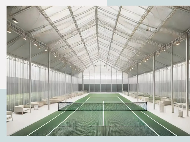 Строительство теннисных кортов в Лесне