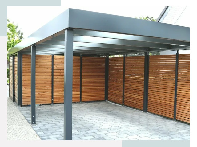 Навесы для парковки в Лесне