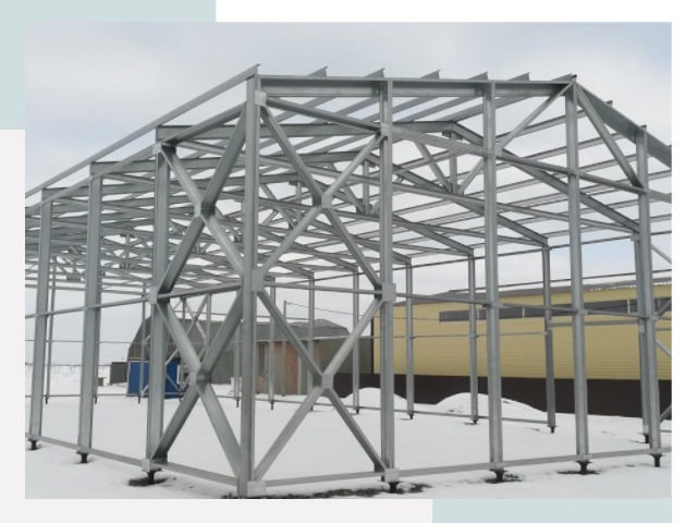 Каркасные ангары в Лесне