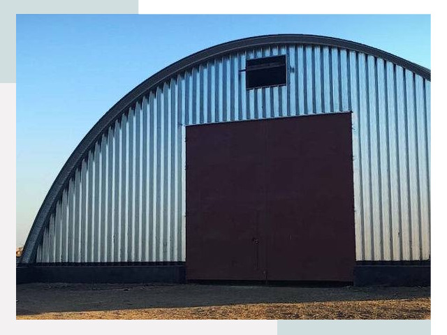 Бескаркасные ангары в Лесне
