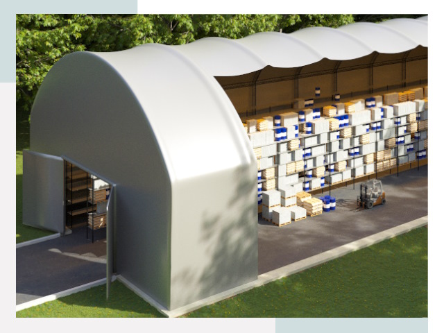 Тентовые ангары в Лесне