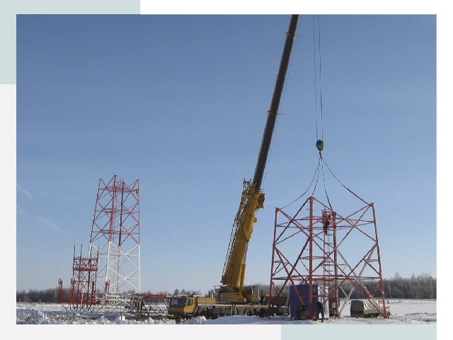 Монтаж вышек связи в Лесне