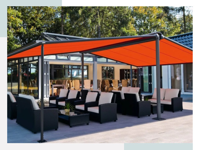 Навесы для кафе и ресторанов в Лесне