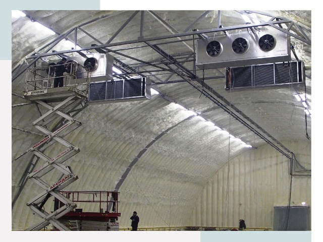 Оснащение ангаров в Лесне