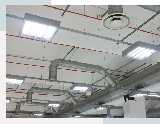 Вентиляция ангаров в Лесне