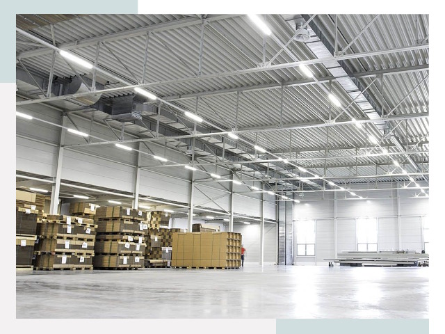 Освещение ангаров в Лесне