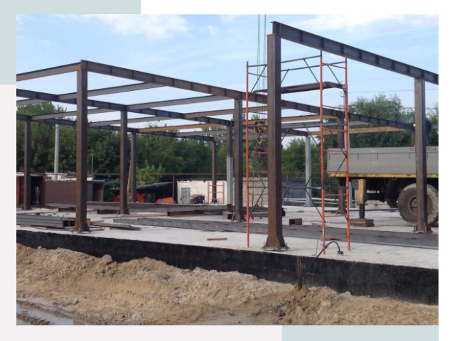 Фундамент для ангаров в Лесне