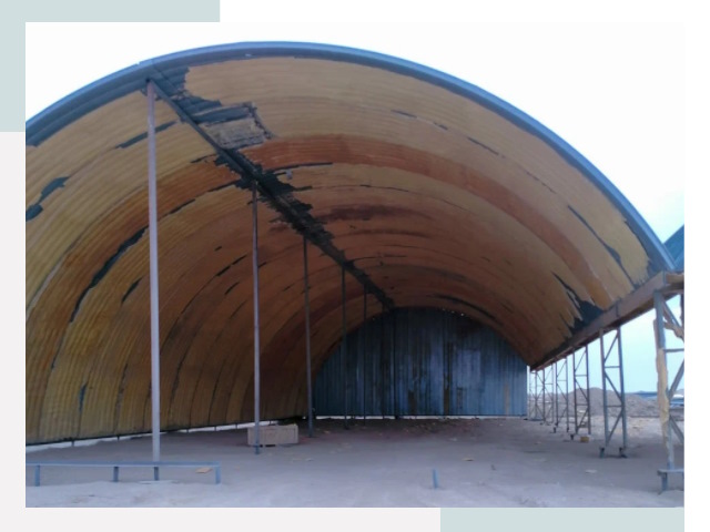 Реконструкция ангаров в Лесне