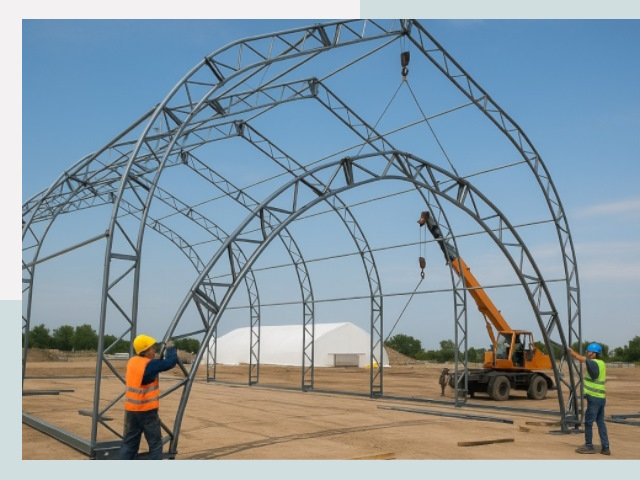 Монтаж ангаров в Лесне от 624 руб. - Надежно и быстро