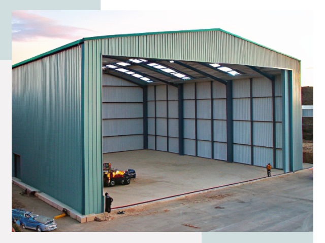 Строительство ангаров в Лесне